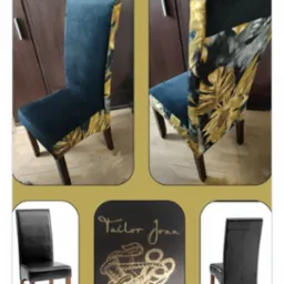 Wymiana tapicerki w krześle.