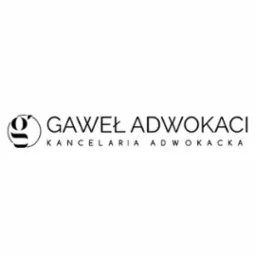 Logo kancelarii adwokackiej: stylizowana litera 'G' w okręgu, obok napis 'GAWEŁ ADWOKACI' oraz 'KANCELARIA ADWOKACKA' mniejszą czcionką, wszystko w czerni na białym tle.