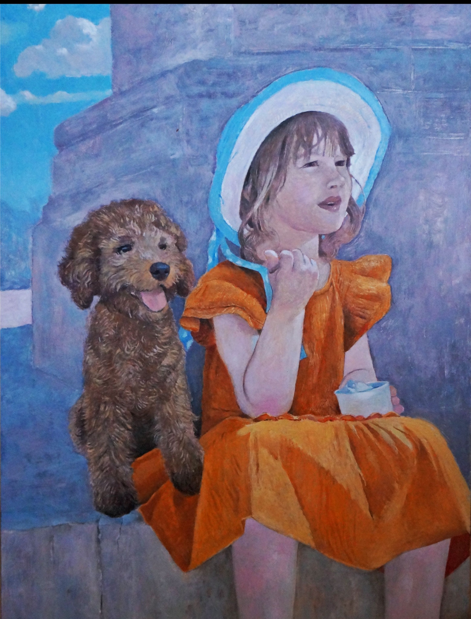 Obraz olejny. 60/70. Deska