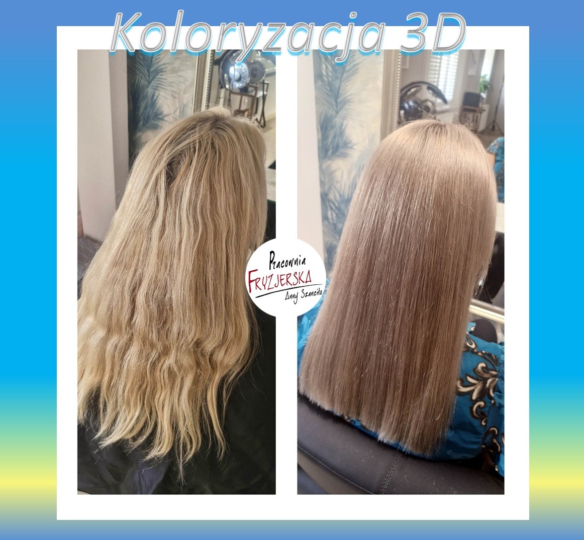 Koloryzacja 3D - Ciepły Blonde Pracownia Fryzjerska Anny Szanciło Fryzjer Legnica