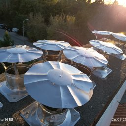 Montaż zadaszeń przewodów kominowych