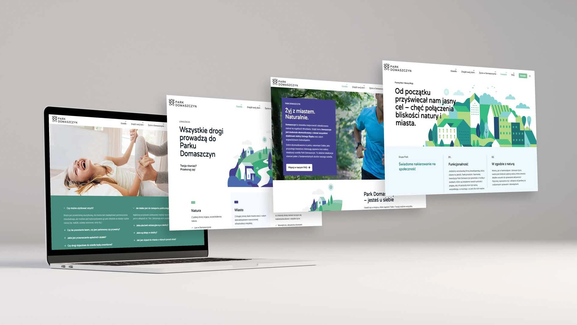 Przykład designu strony internetowej