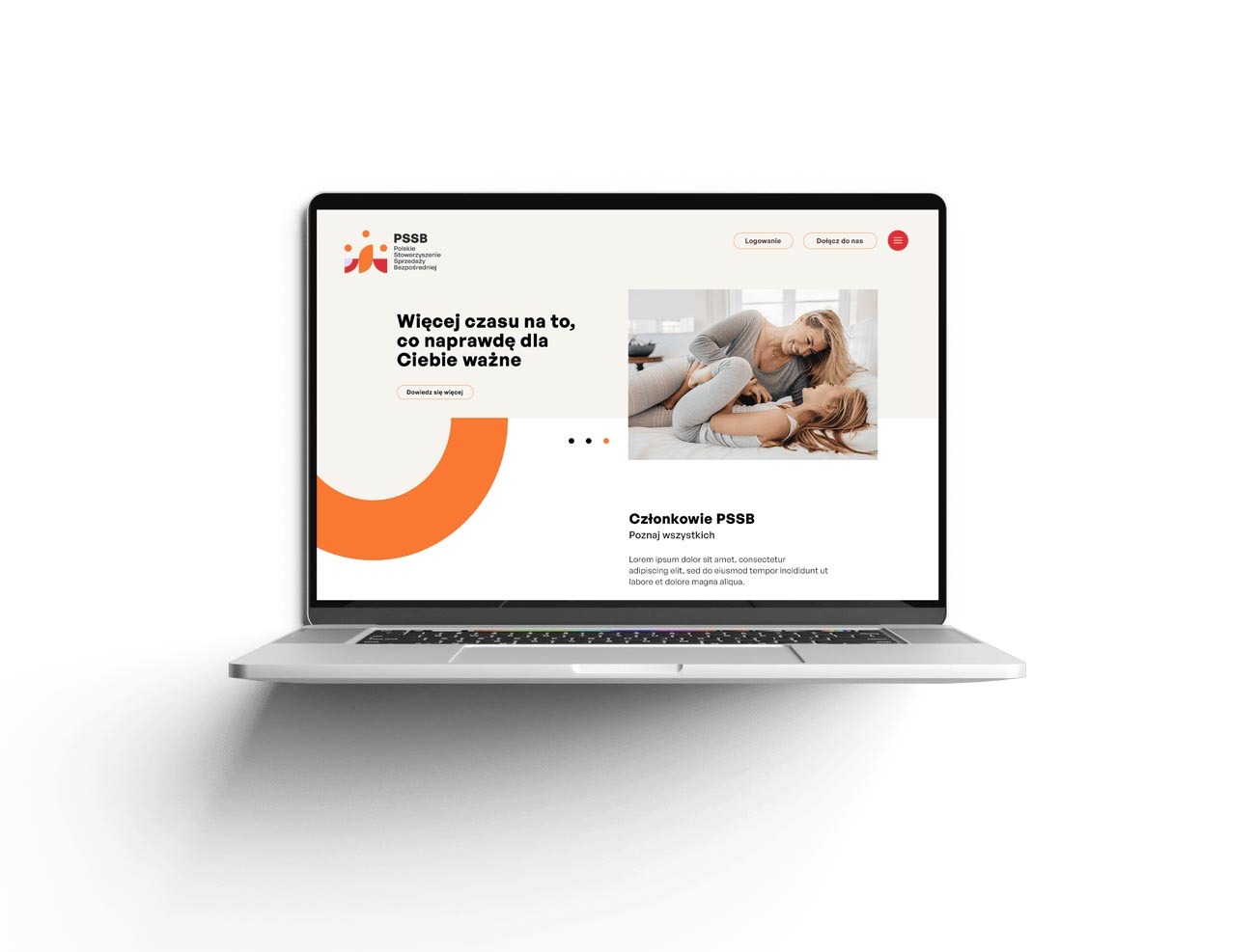 Przykład designu dla strony internetowej