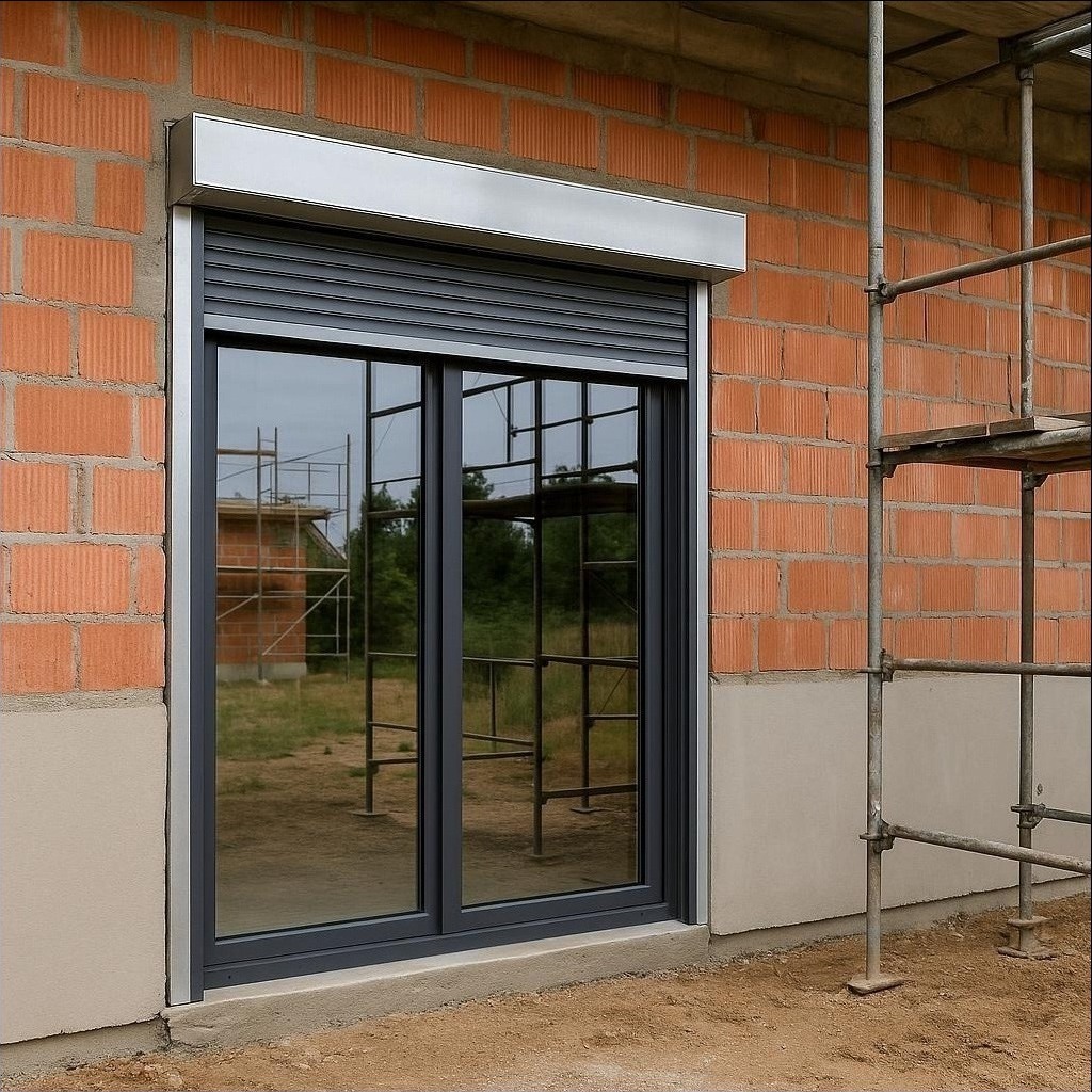 Roleta podtynkowa montowana na okno, pod warstwą docieplenia