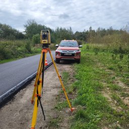 Usługi Geodezyjne mgr inż. Jakub Burek - jedna z realizacji, pomiar powykonawczy drogi w gminie Frampol (lubelskie)