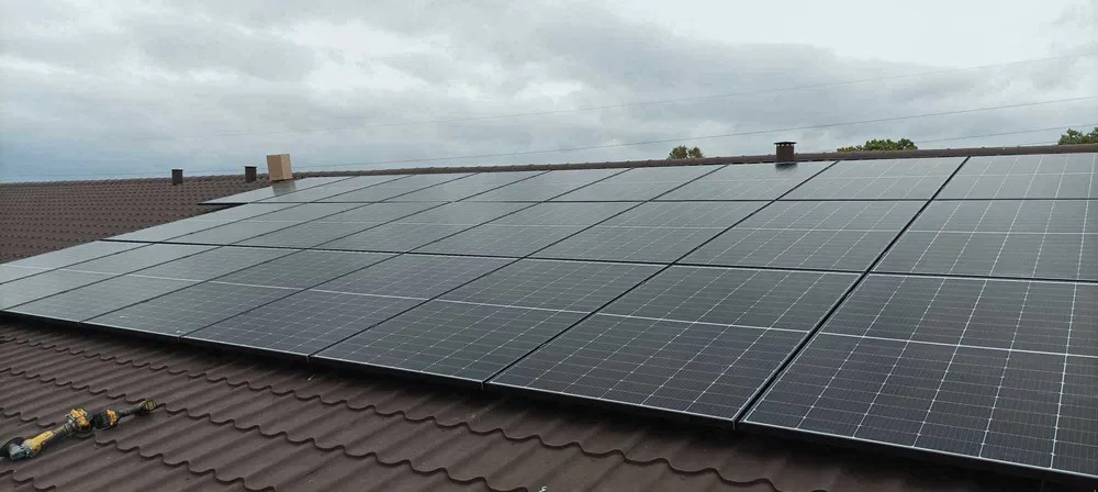 Instalacja wykonana na blachodachówce o mocy 15 kw