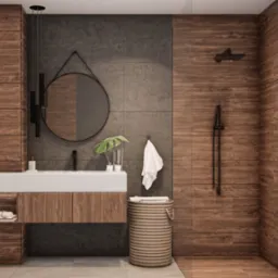 Projekt wnętrza łazienki w Częstochowie, zlecenie prywatne