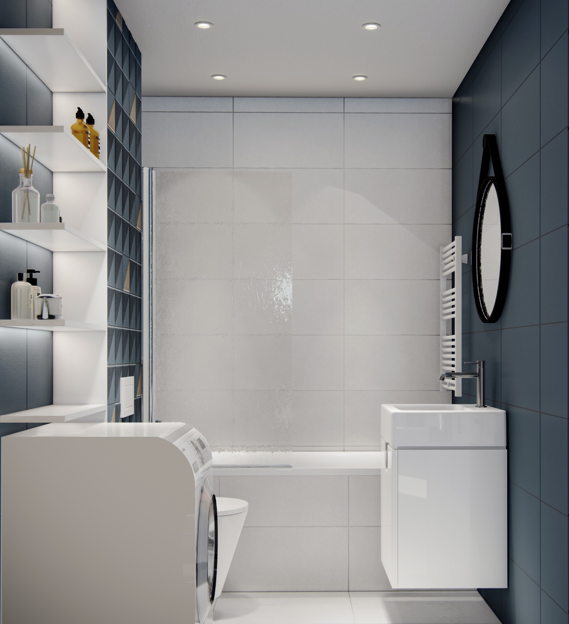 Projekt wnętrza mieszkania we Wrocławiu, zlecenie prywatne