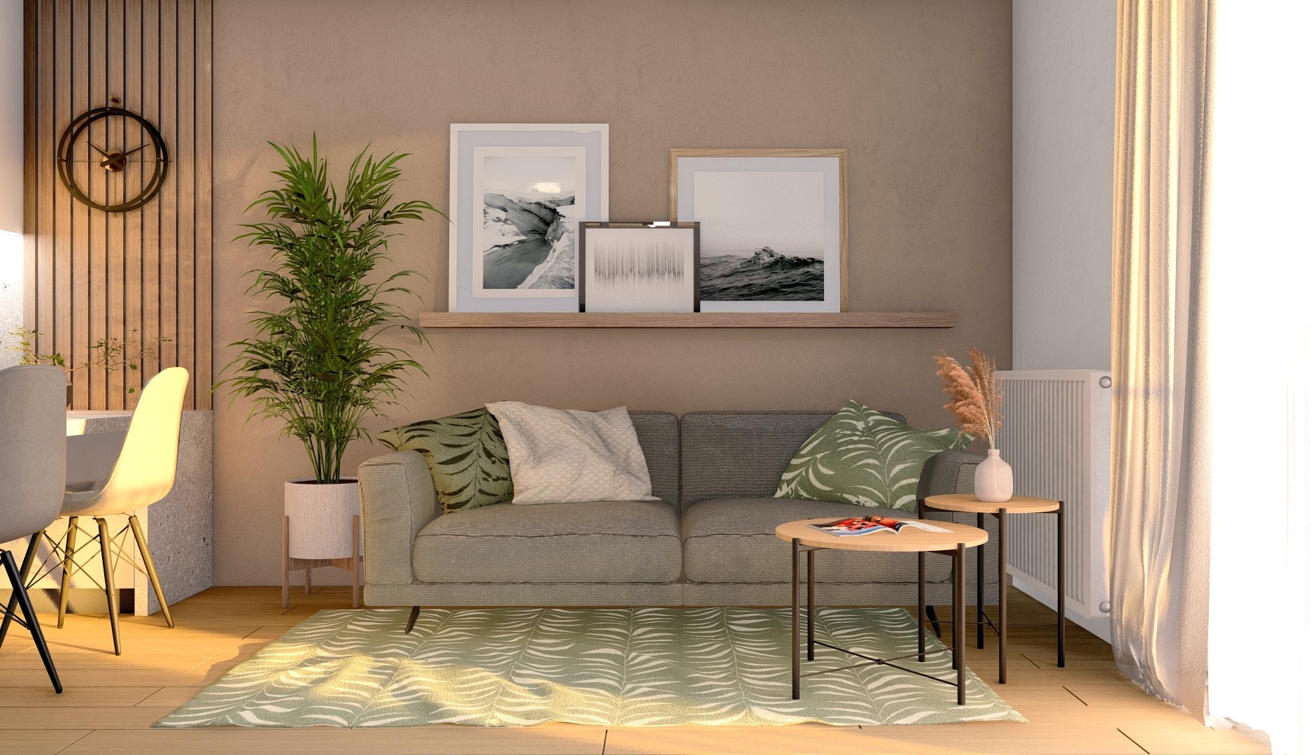 Projekt wnętrza mieszkania w Częstochowie, zlecenie prywatne