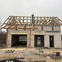 Andrzej Geburek - Montaż więźby dachowej Żagań