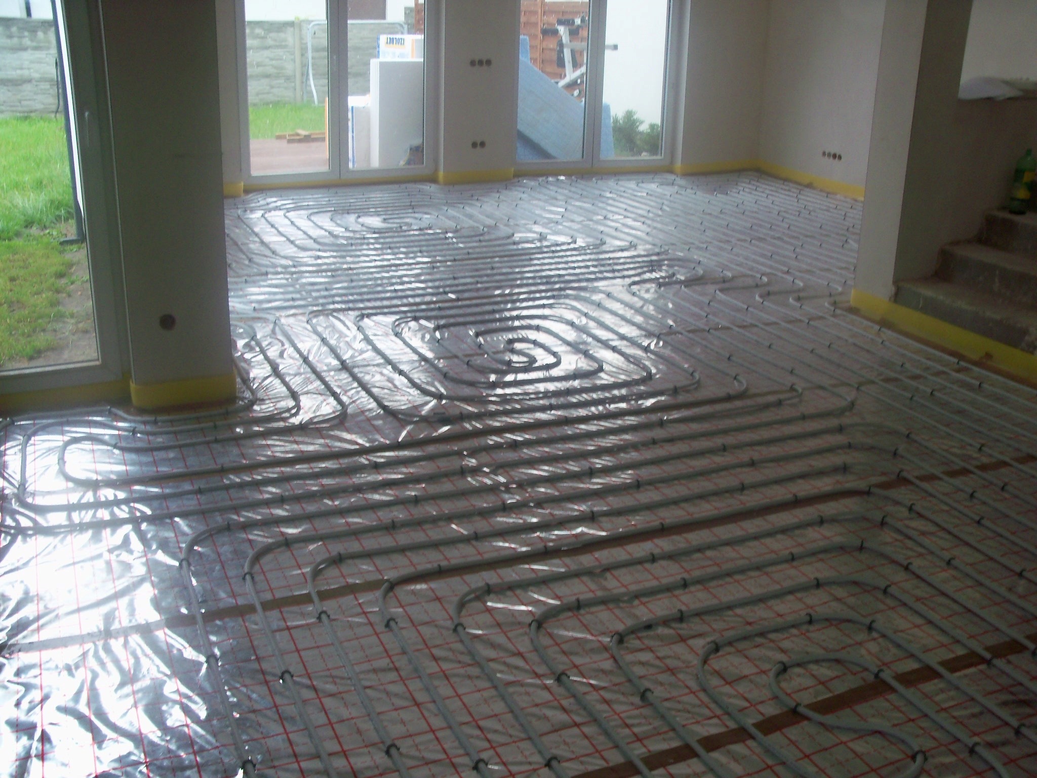 Rozprowadzenie rur pod podłogówkę