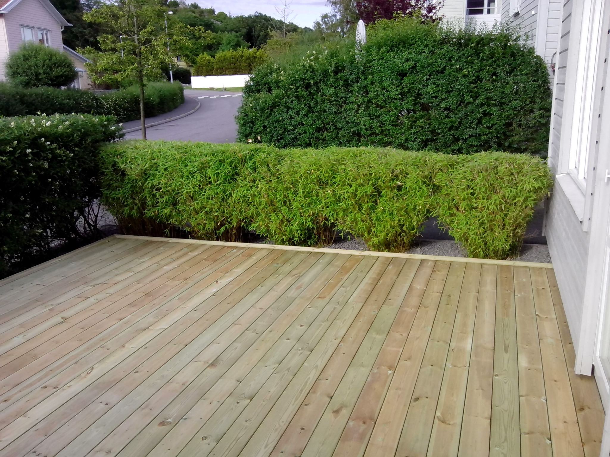 Taras na konstrukcji kratownicowej