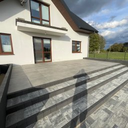 Układanie kostki brukowej Łyse 1