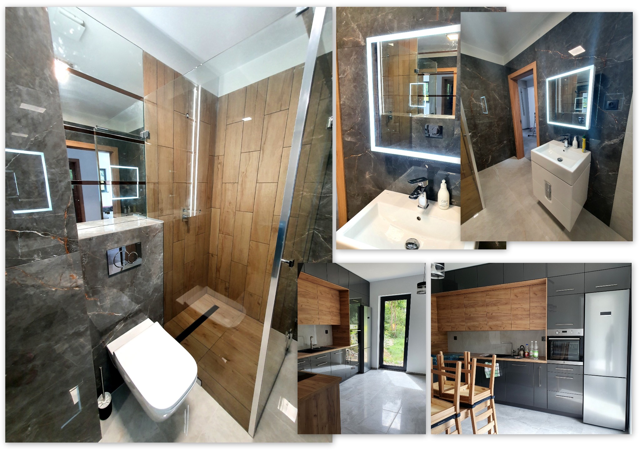 Projekt i Realizacja Wnętrza Łazienki Oraz Kuchni