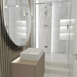 Szafa Na Miare Grzegorz Tyndyk - projekt łazienki w kamienicy