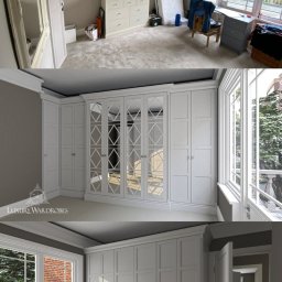 Szafa Na Miare Grzegorz Tyndyk - wolny pokoj przerobiony na dressing room w stylu modern glamour/ wzory własne