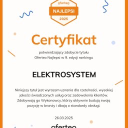 Elektrosystem Marek i Dominika Ważni DOMINIKA WAŻNA - Staranna Wymiana Przyłącza Elektrycznego Białogard