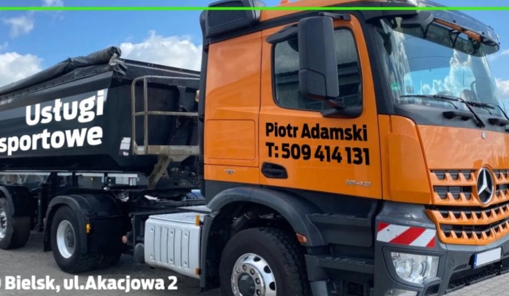 Posiadam ciągnik siodłowy z napędem 4x4 i naczepę do materiałów sypkich