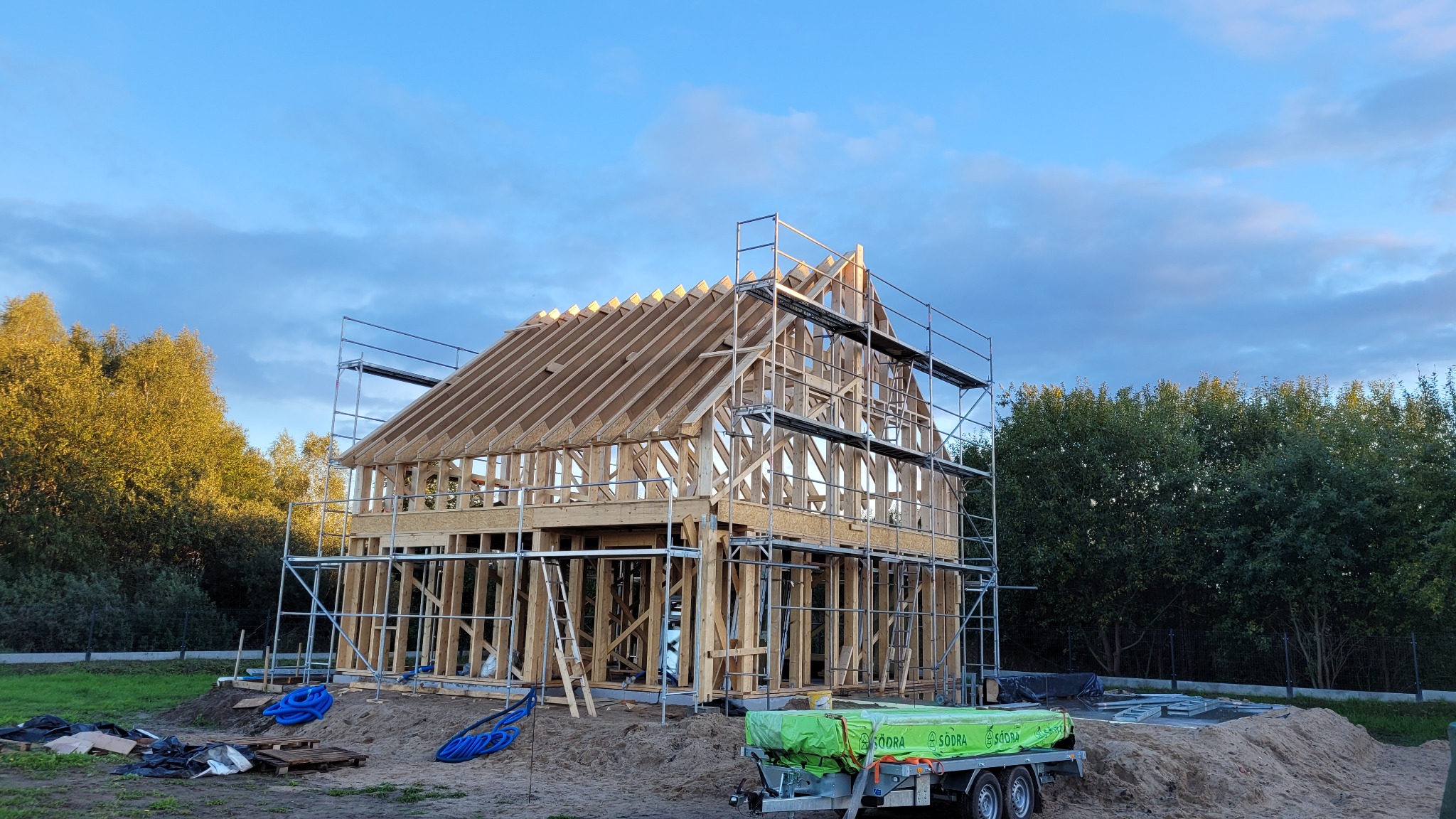 Konstrukcja szkieletowa domu jednorodzinnego