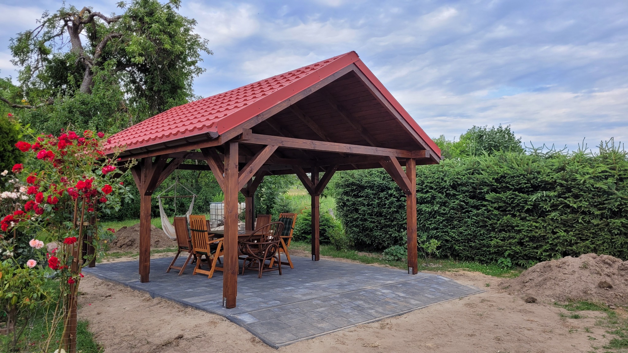 Altana 4x6m z dachem jednospadowym