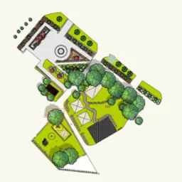 projekt koncepcyjny renowacji parku gminnego wraz z placem zabaw, powiat cieszyński