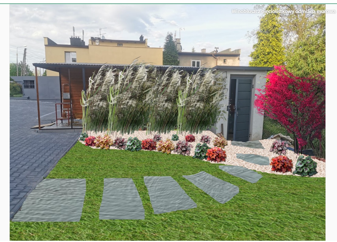 koncepcja zagospodarowania ogródka przydomowego, Mysłowice