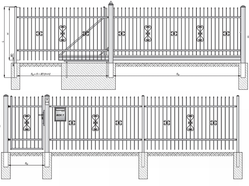 Ogrodzenie firmy Wiśniowski