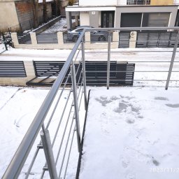 Nasza realizacja - balustrada ze stali nierdzewnej na balkonie - Gdańsk Oliwa