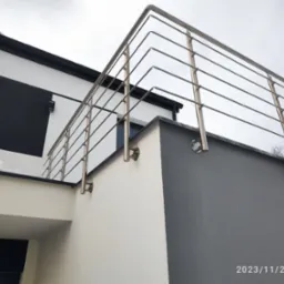 Nasza realizacja - balustrada ze stali nierdzewnej na balkonie - Gdańsk Oliwa