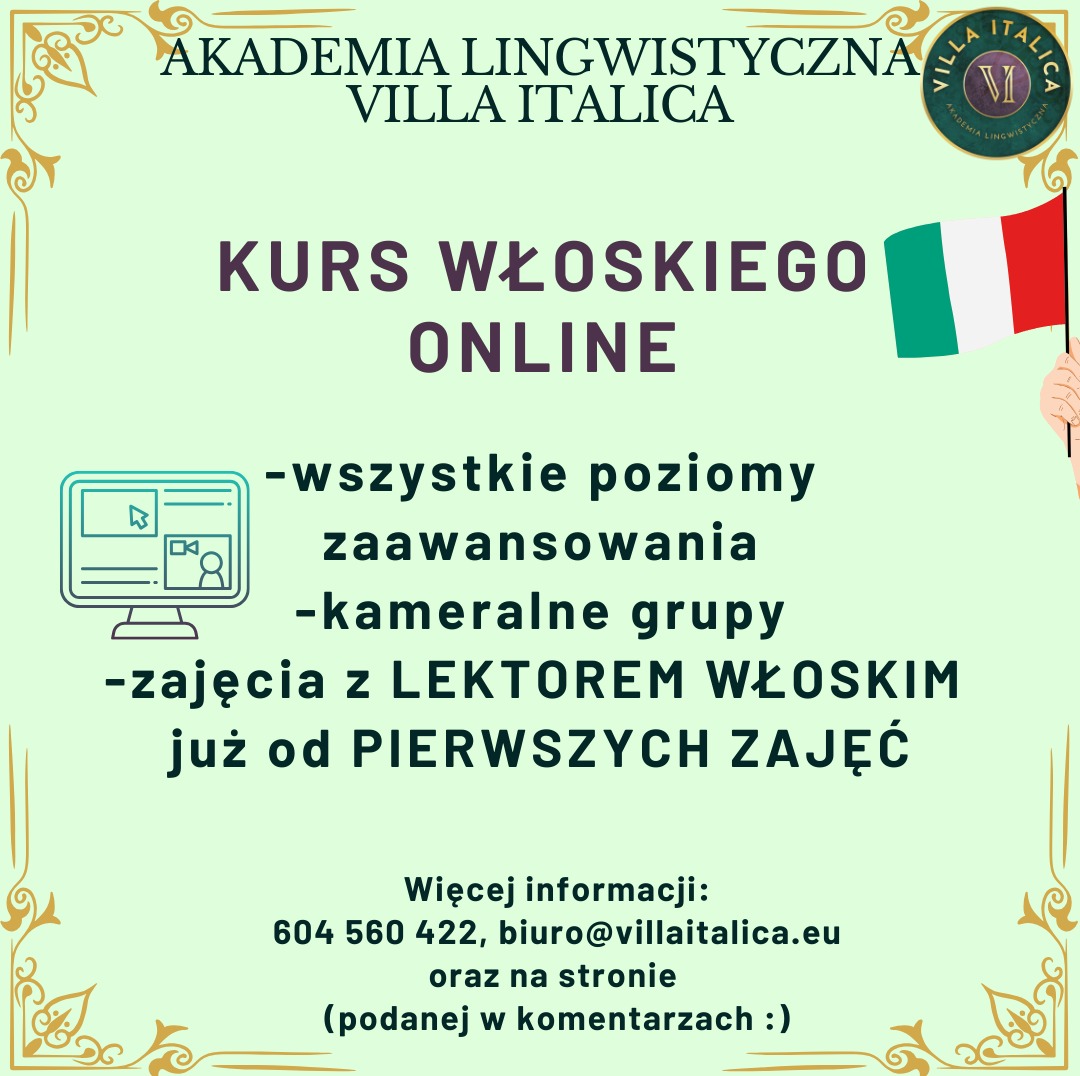 W ofercie również włoski online ;)!