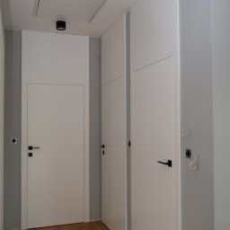 Drzwi pełne płaskie z portalem do sufitu