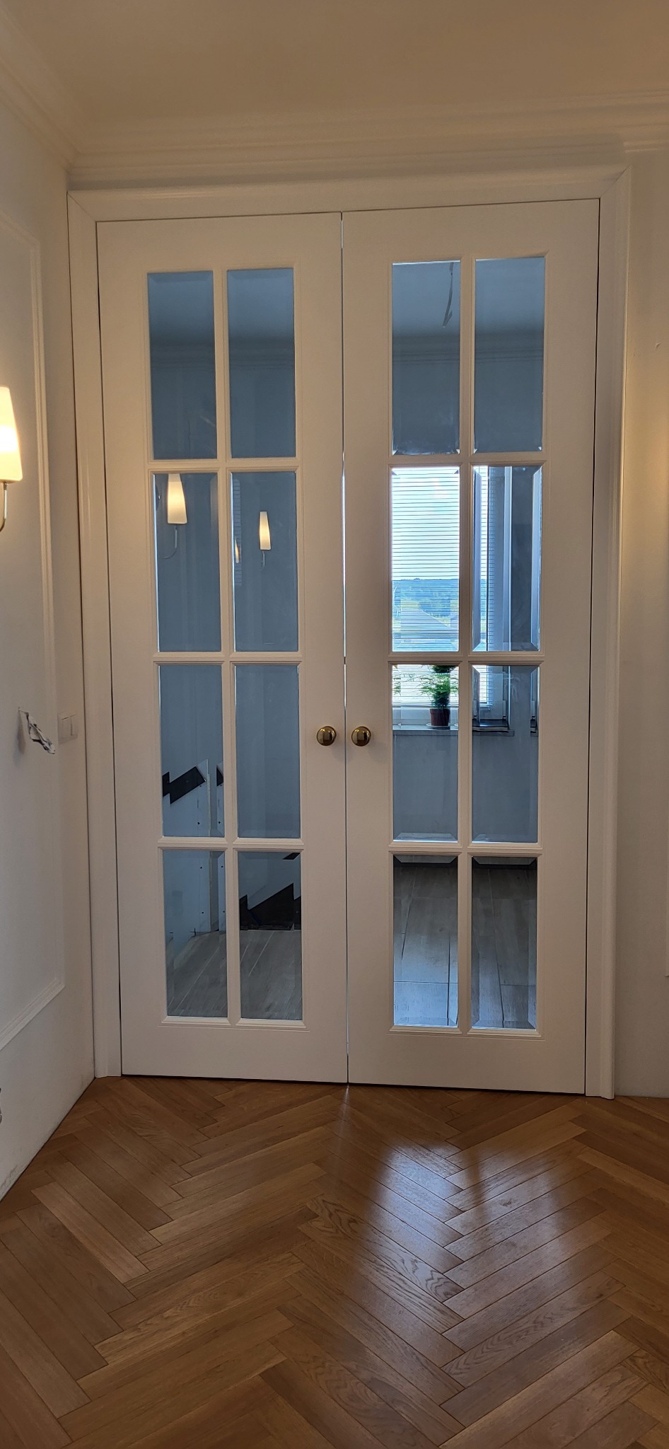 Drzwi przeszklone dwuskrzydłowe