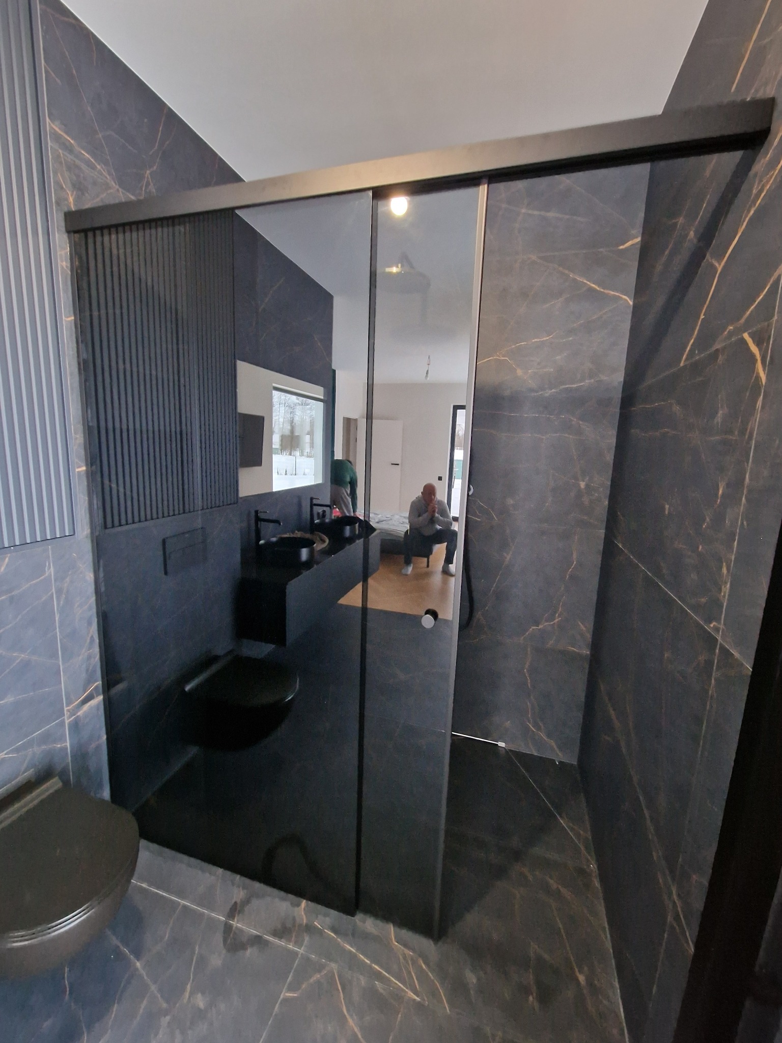 kabina drzwi przesuwne