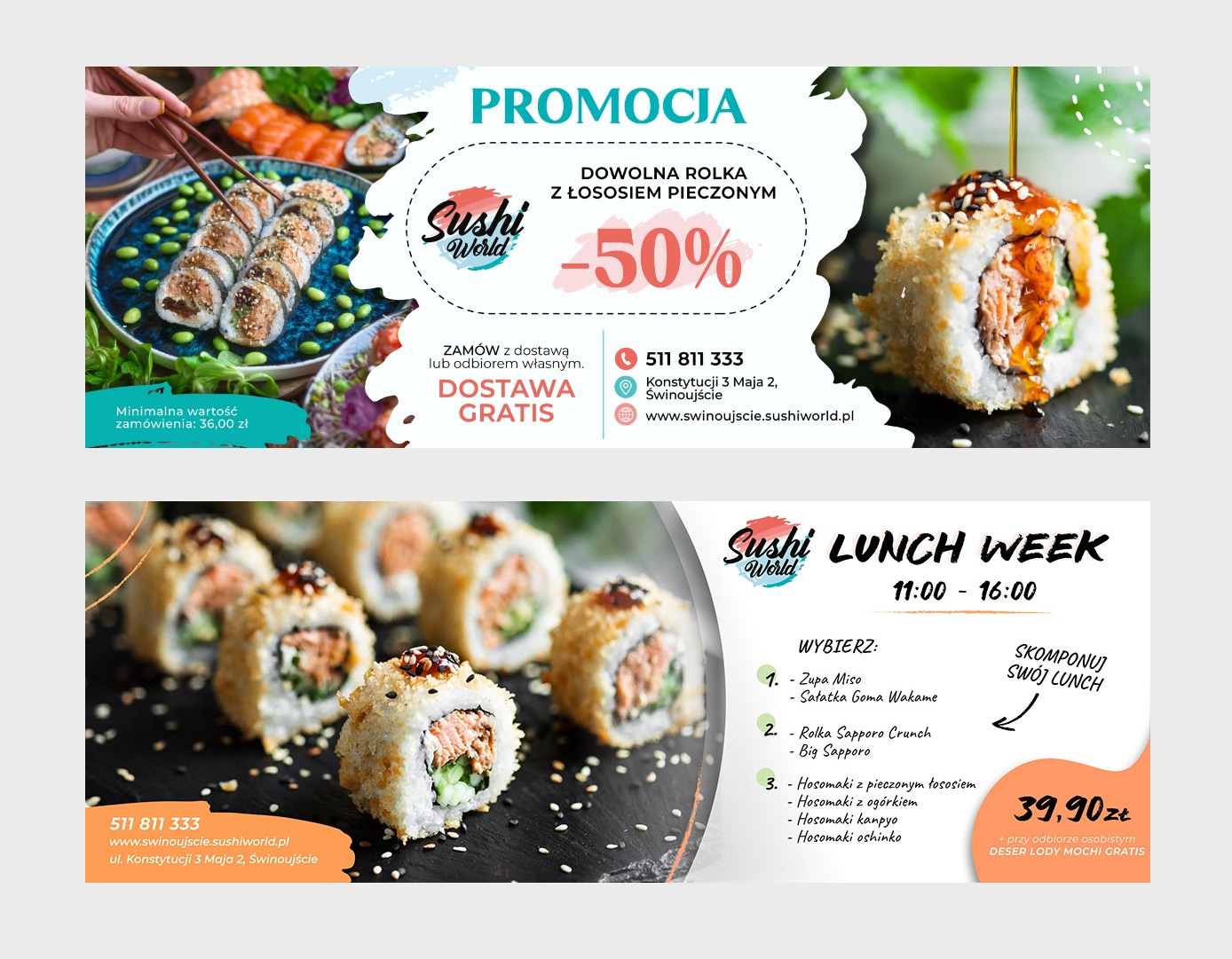 Projekt banerów internetowych