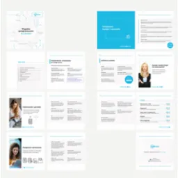 Broszura reklamowa oprogramowania dla firm z zakresu księgowości, kadr, płac i magazynu, prezentująca funkcje, cennik i dane kontaktowe.