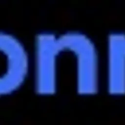 Logo firmy 'ai connect' w kolorze niebieskim z elementem różowym na czarnym tle.