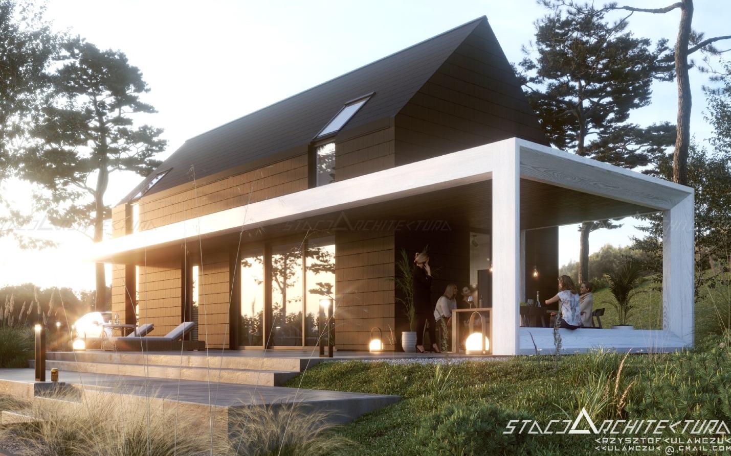 Dom jednorodzinny o powierzchni zabudowy 70m2