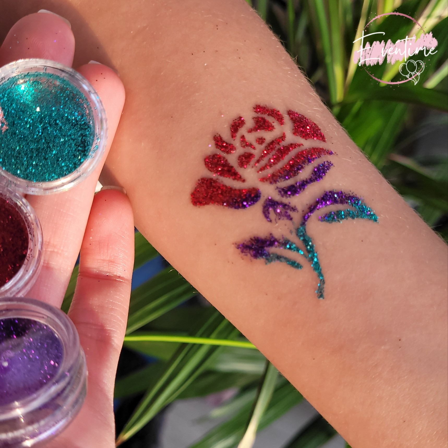 Tatuaże brokatowe/ Tatuaże dla dzieci/ Kolorowe tatuaże