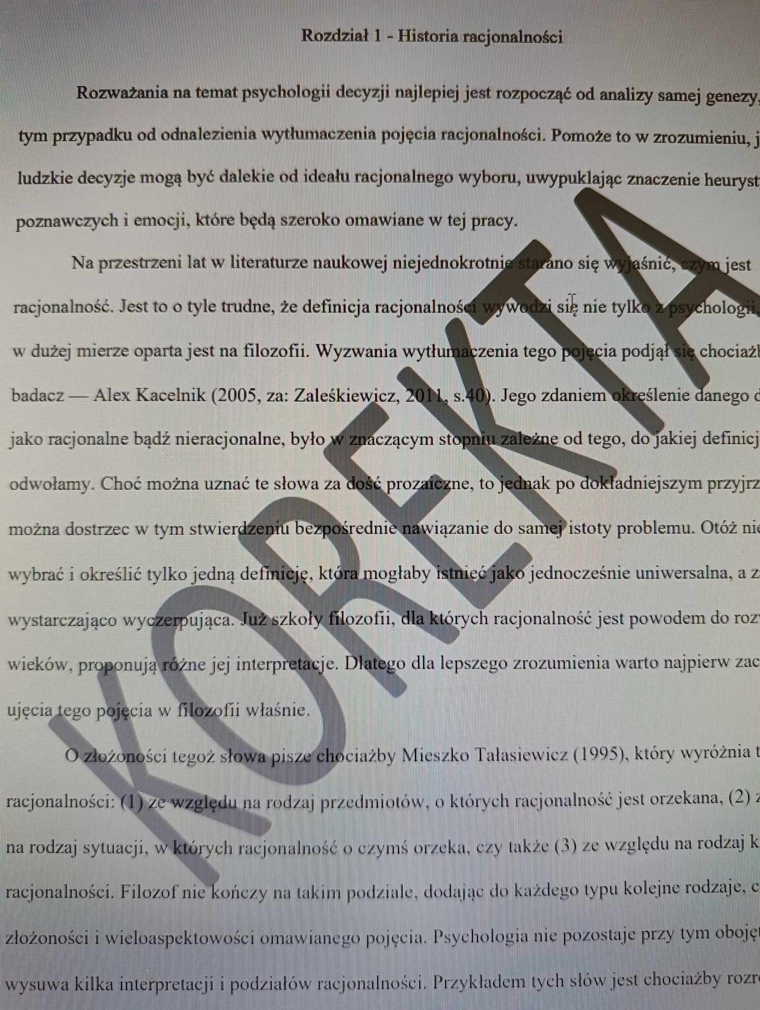 Korekta prac magisterskich i licencjackich