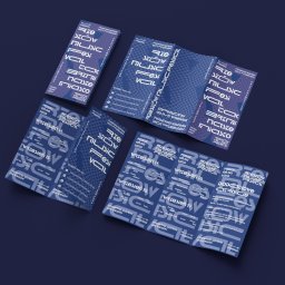 MIXTURE MARKETING SPÓŁKA Z OGRANICZONĄ ODPOWIEDZIALNOŚCIĄ - Ułożone ulotki i broszura reklamowa Rzeszów Music Festival z harmonogramem wydarzeń i informacjami kontaktowymi na ciemnoniebieskim tle.