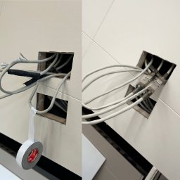 MONZA Michał Rodak - Naprawa uszkodzonych przewodów kat. 6a F/UTP za pomocą łączników ekranowanych.