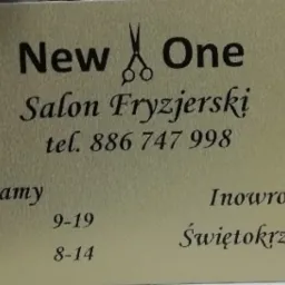 Wizytówka salonu z nożyczkami w logo, informacjami kontaktowymi i godzinami otwarcia w Inowrocławiu, ul. Świętokrzyska 28.