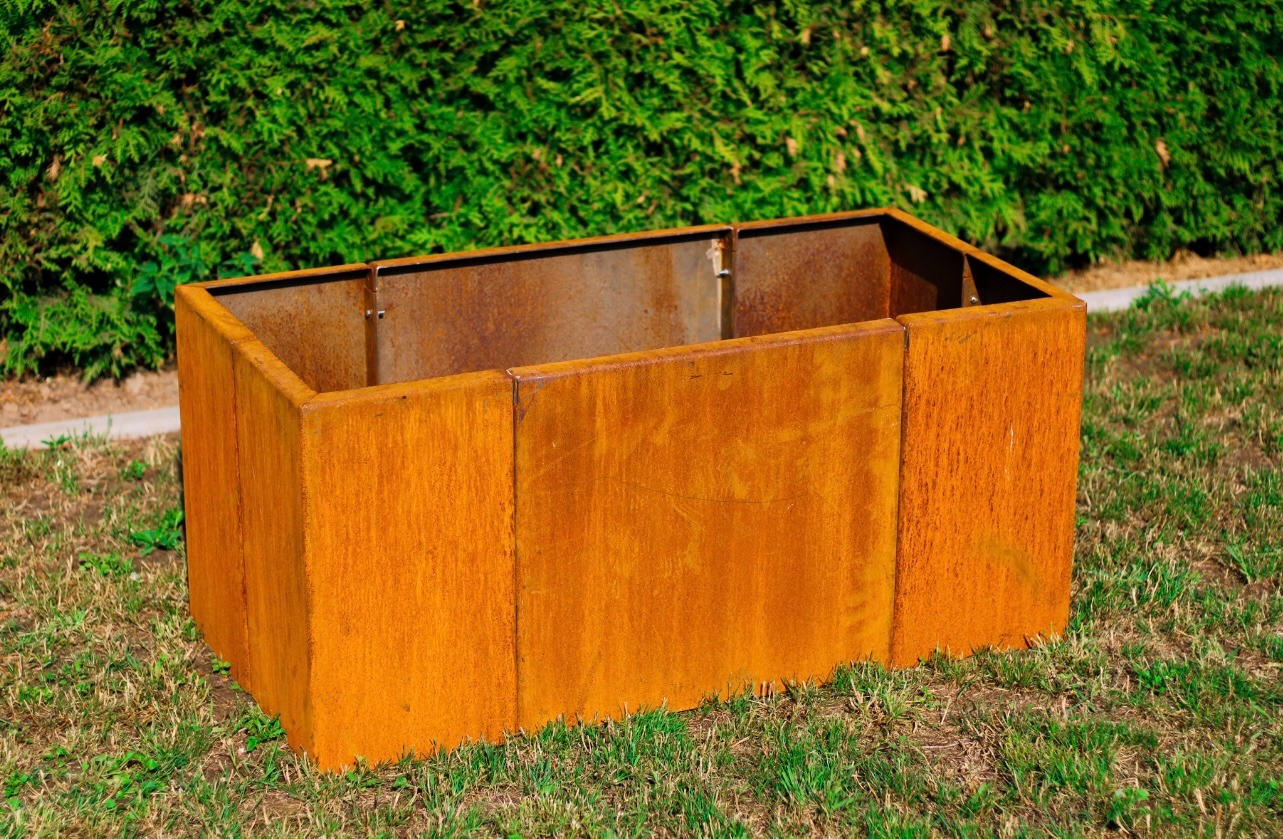 Grządka modułowa ze stali corten