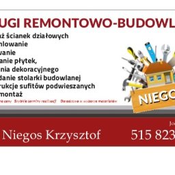 Usługi Remontowo-Budowlane Krzysztof Niegos - Izolacja Budynków Jodłowa