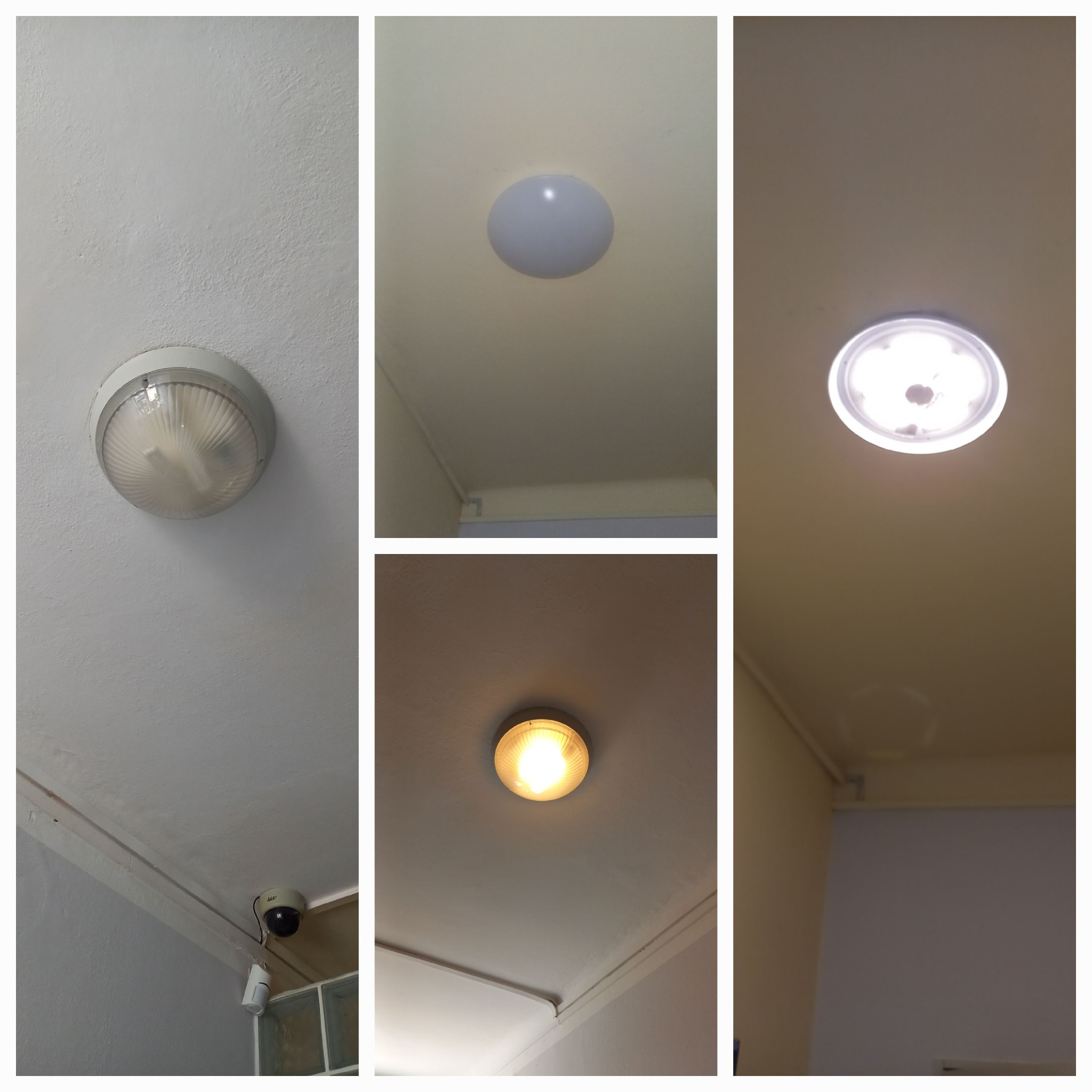 Wymiana oświetlenia na nową lampę LED.