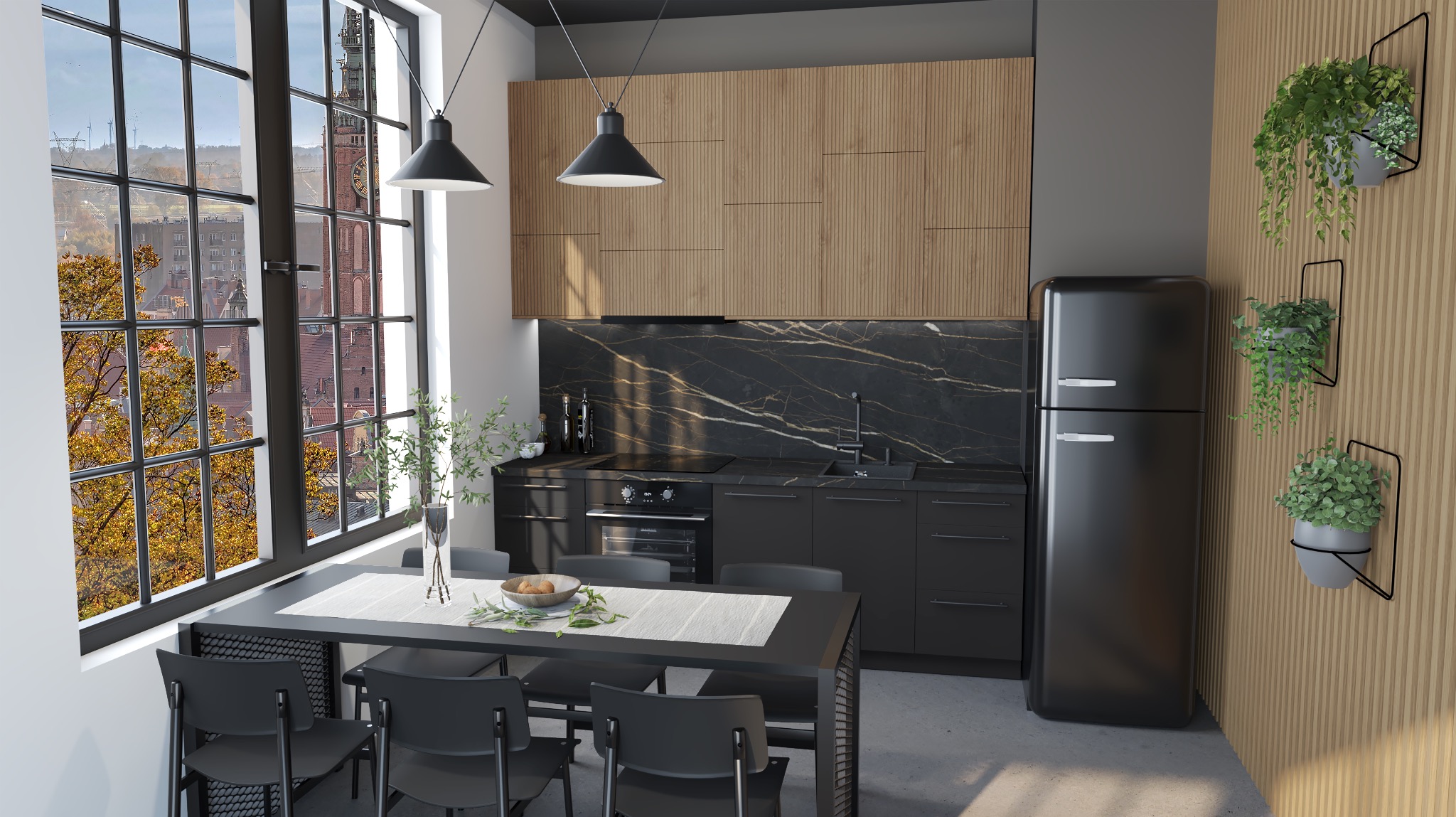 Projekt kuchni zamówiony przez stolarza