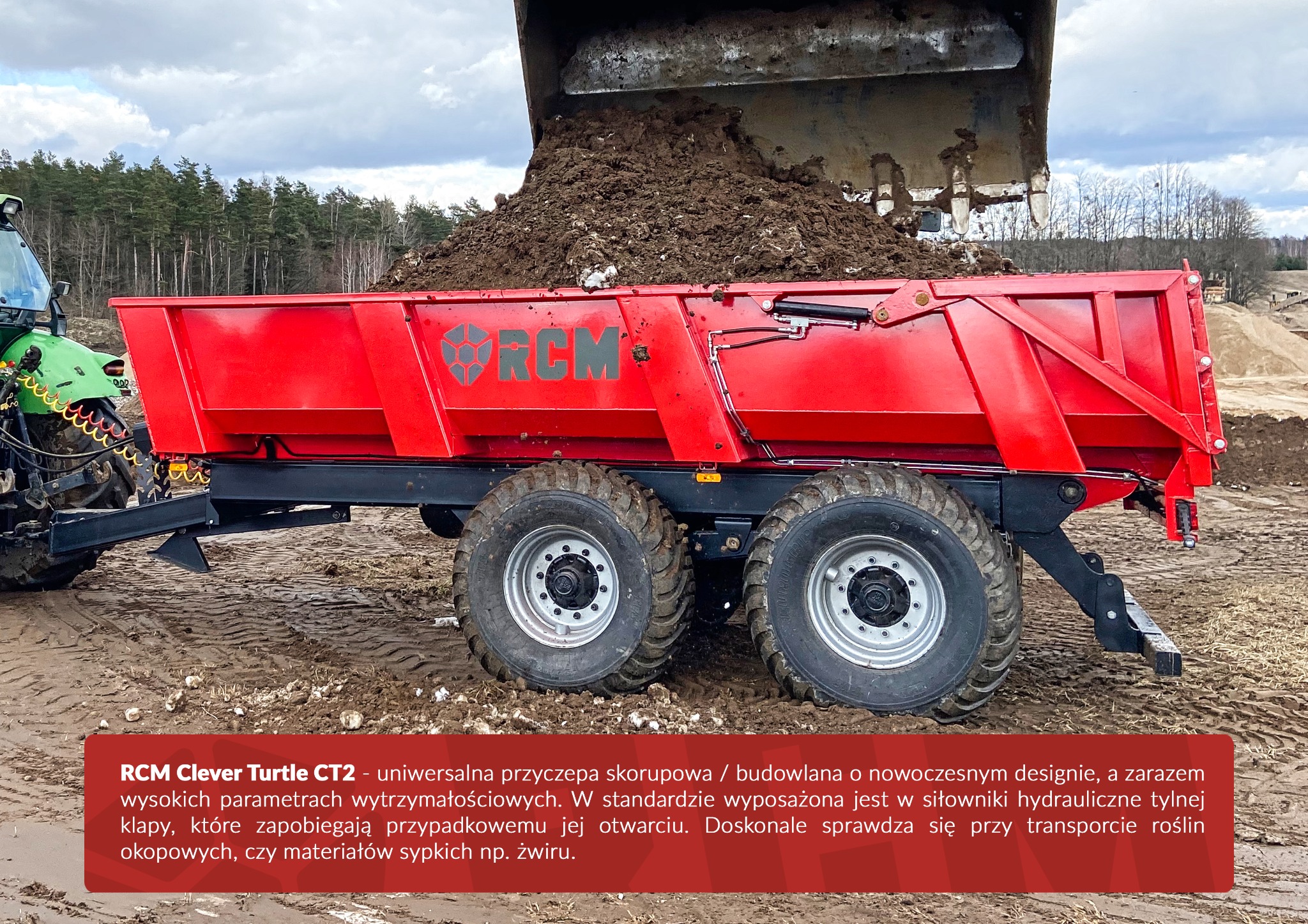 przyczepa skorupowa RCCM CT2