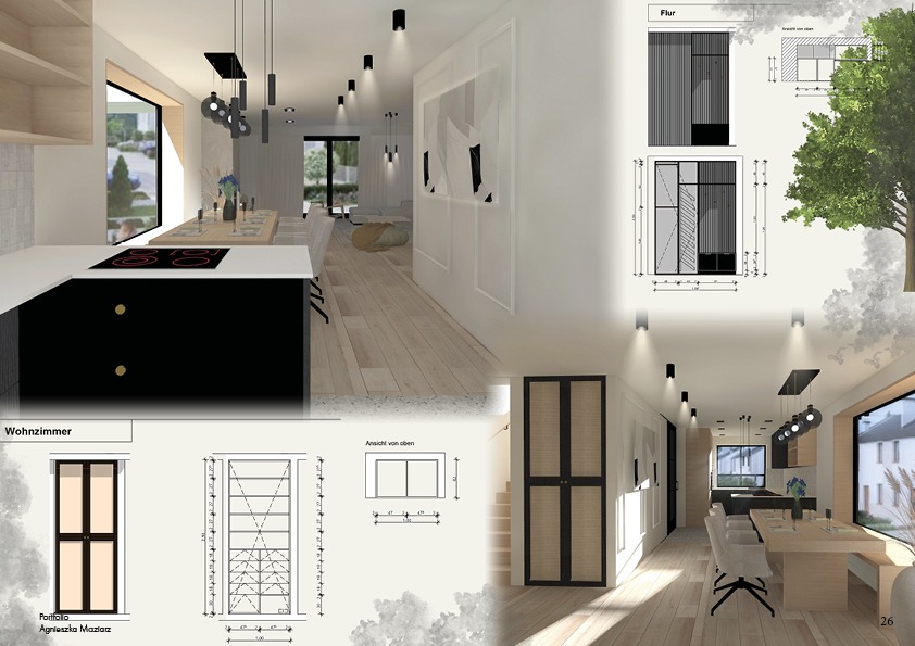 Projekt domu jednorodzinnnego 150m2.