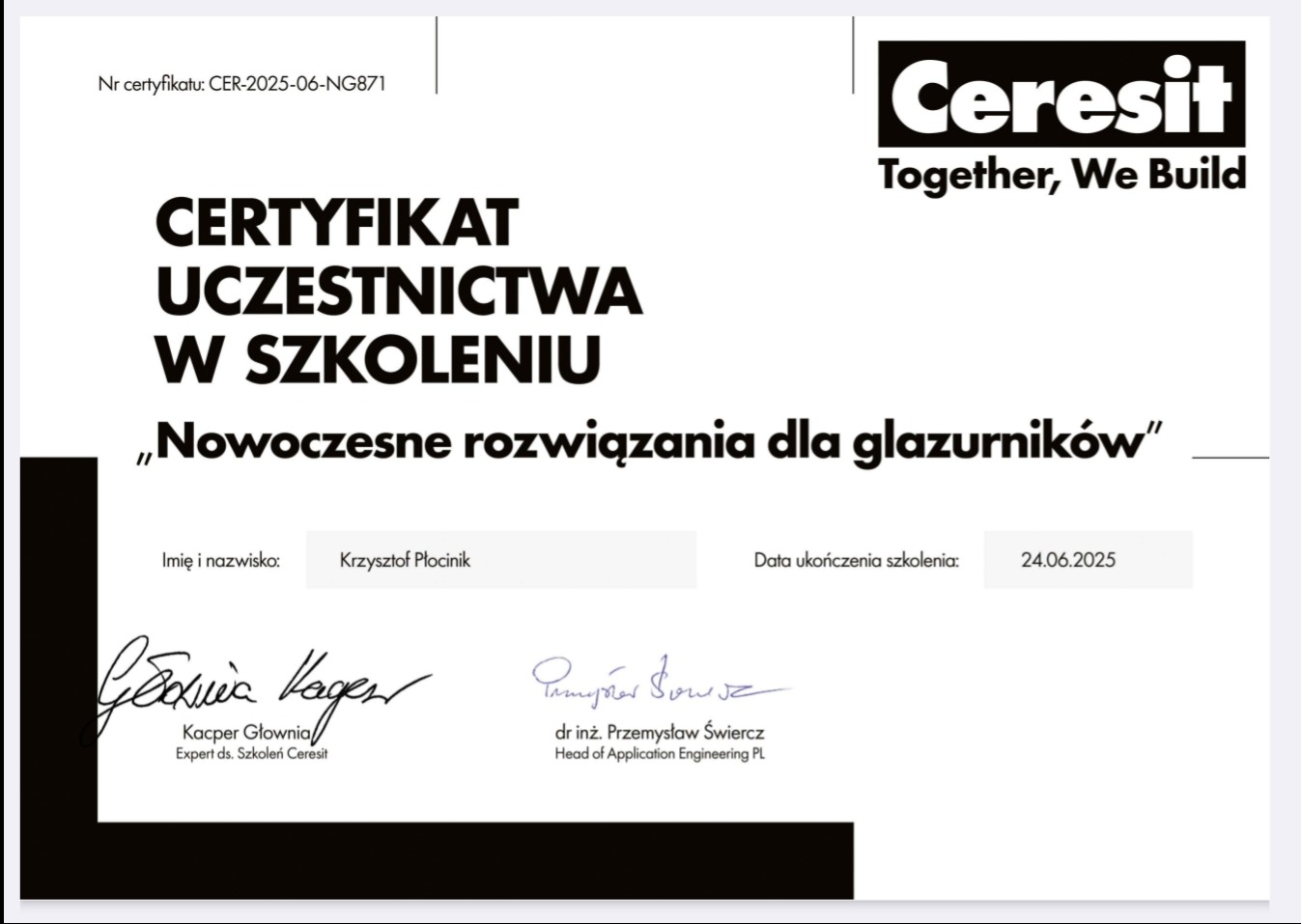 Szkolenie Ceresit 2025