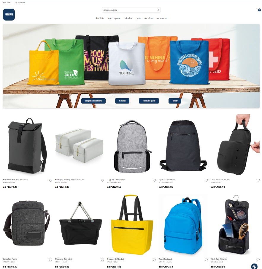 Tysiące produktów odzieżowych i akcesoria